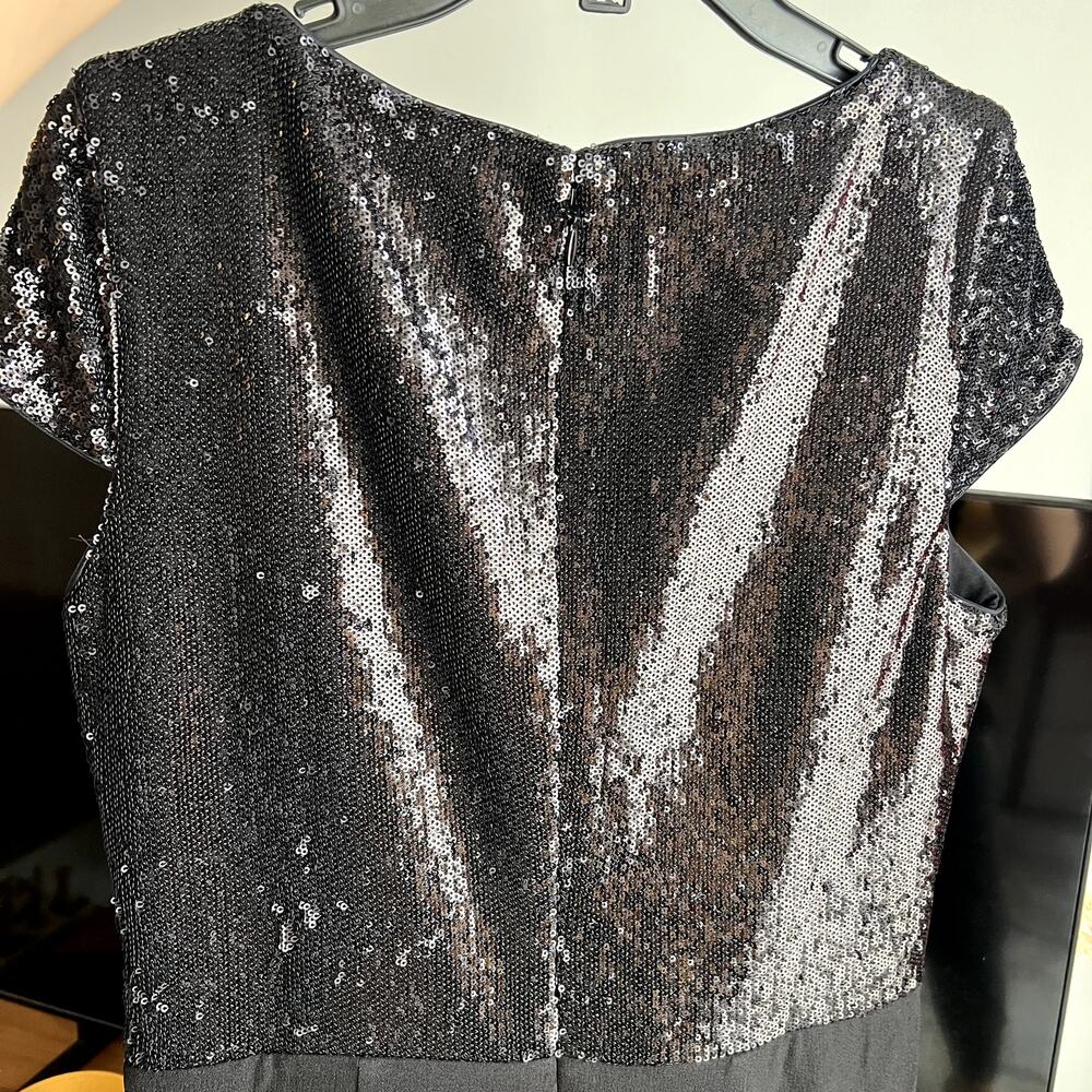 Dress The Population Jaleah Bodycon Sequin Midi Dress Black Size XL Short sleeve - Picture 11 of 14